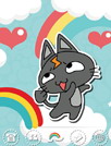 萌猫彩虹世界[GO桌面主题]