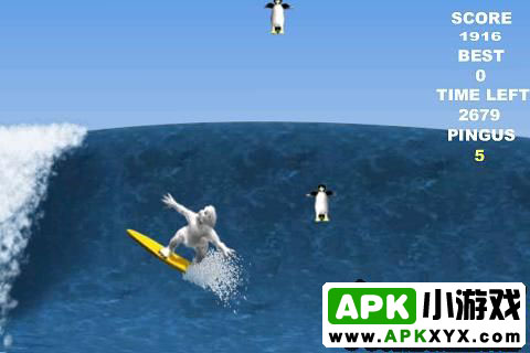 企鹅冲浪:Penguin Surfing