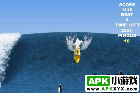 企鹅冲浪:Penguin Surfing
