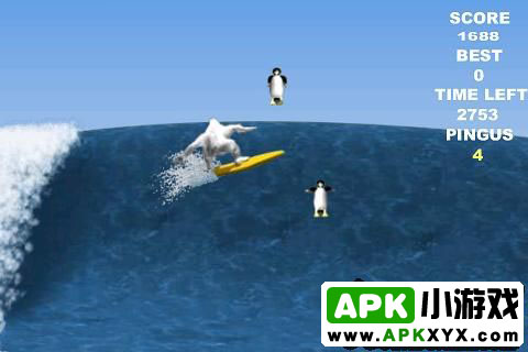 企鹅冲浪:Penguin Surfing