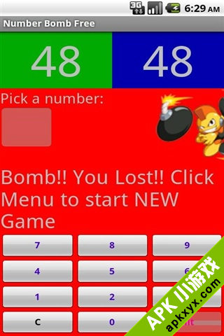 开口中:Number Bomb