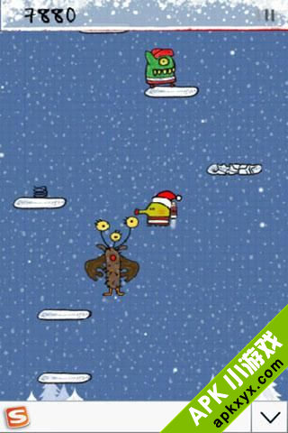 涂鸦跳跃圣诞节版：doodle jump christmas