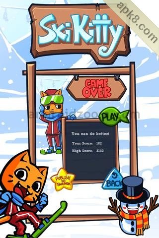 滑雪猫咪:SKI KITTY CAT
