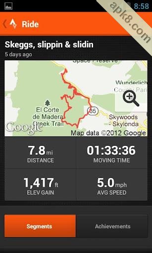 自行车路线跟踪(Strava)