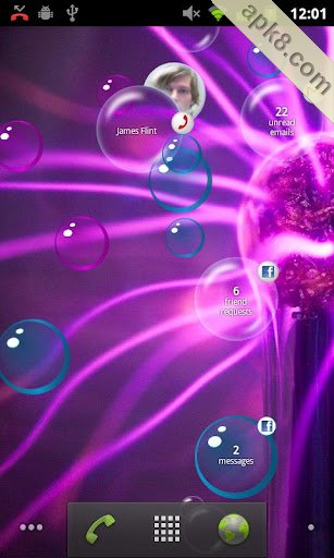 通知泡泡动态壁纸(Notification Bubbles)