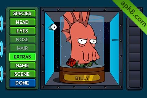 未来头像创造：Futurama Head-in-a-Jar Creator