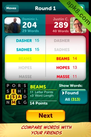 猜字游戏：Scramble With Friends