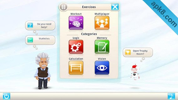 爱因斯坦脑力锻炼(含数据包):Einstein Brain Trainer HD
