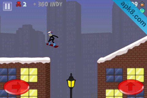 火柴人滑雪 HD:Stickman Snowboarder