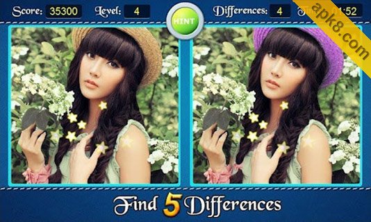 寻找差异:Find 5 Differences