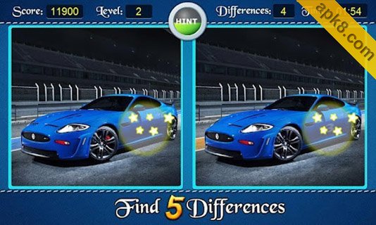 寻找差异:Find 5 Differences