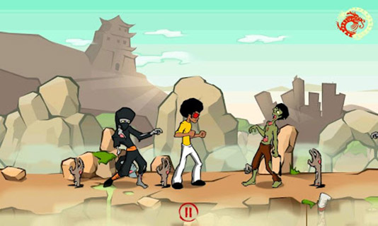时髦战士大战僵尸忍者:Funky Fighter vs Zombie Ninjas