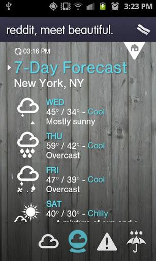 一周天气:1Weather