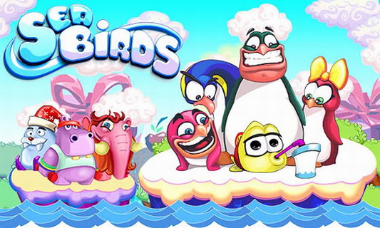 海鸟吃鱼：Seabirds