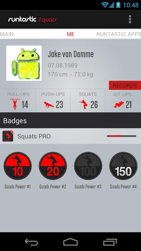 蹲坐教练:Runtastic Squats PRO