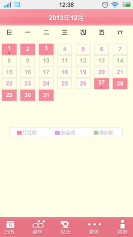 安全期计算器
