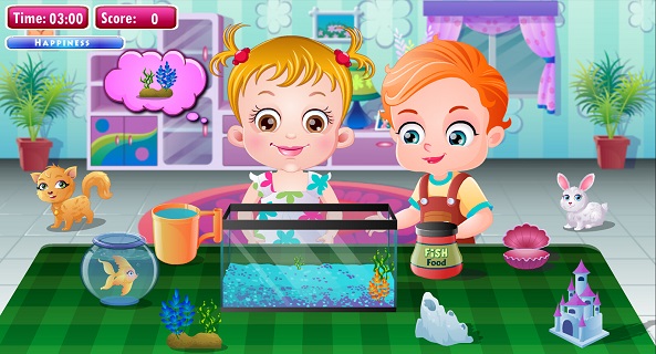 宝宝钓金鱼：Baby Hazel Gold Fish