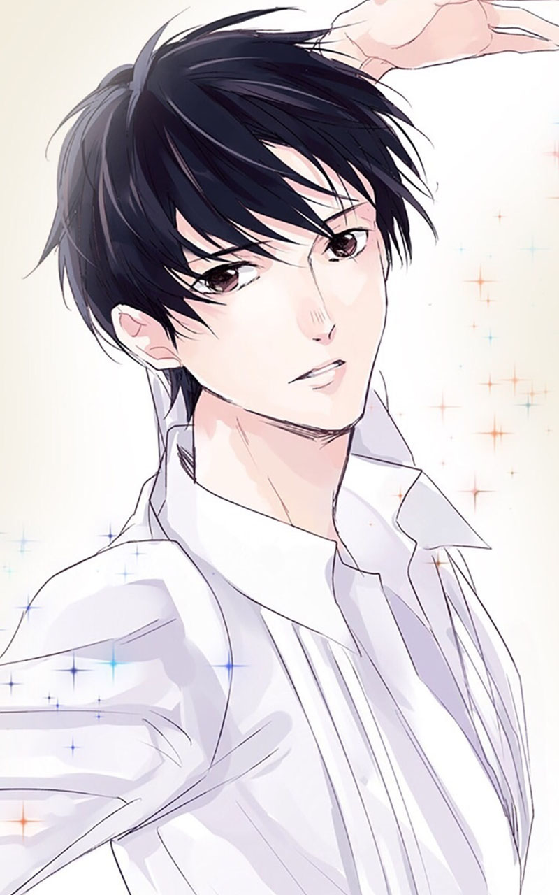 动漫美男子插画手机壁纸图片