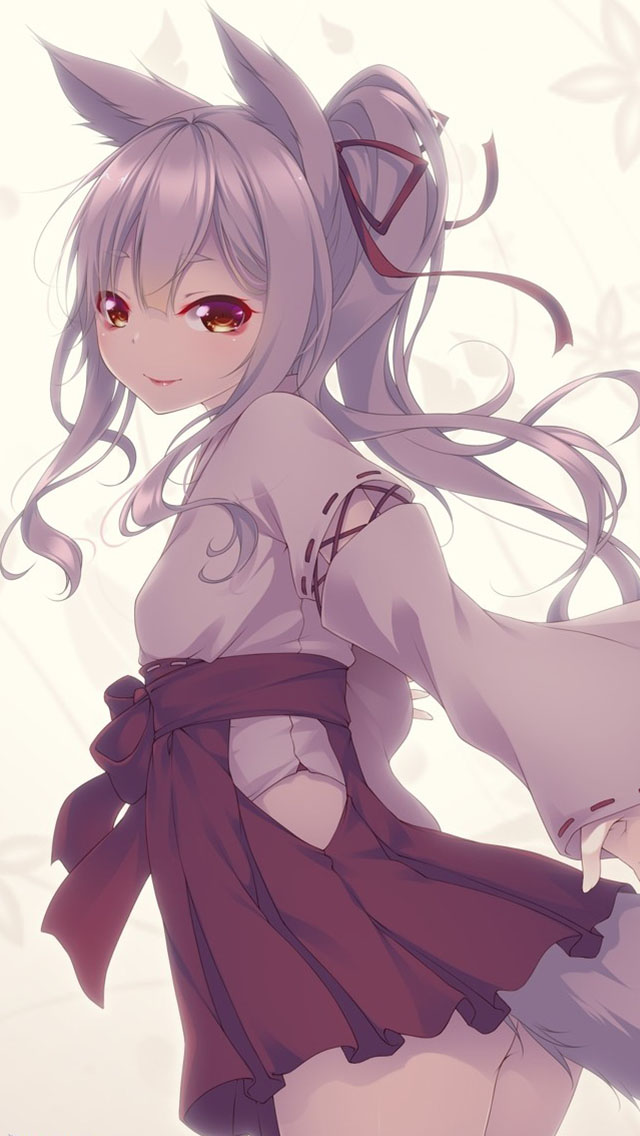 动漫和服美女手机壁纸图片