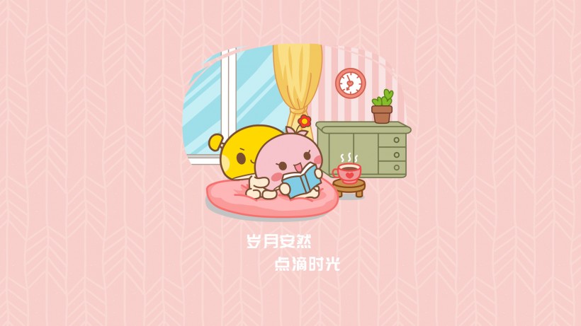 蘑菇点点十年爱恋情缘卡通手机壁纸