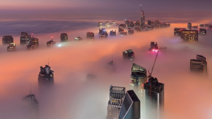 阿联酋夜景手机壁纸