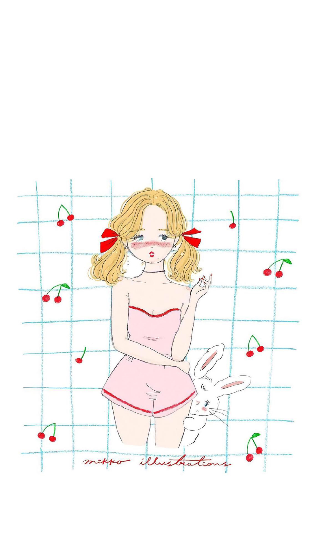 甜美少女心手机壁纸