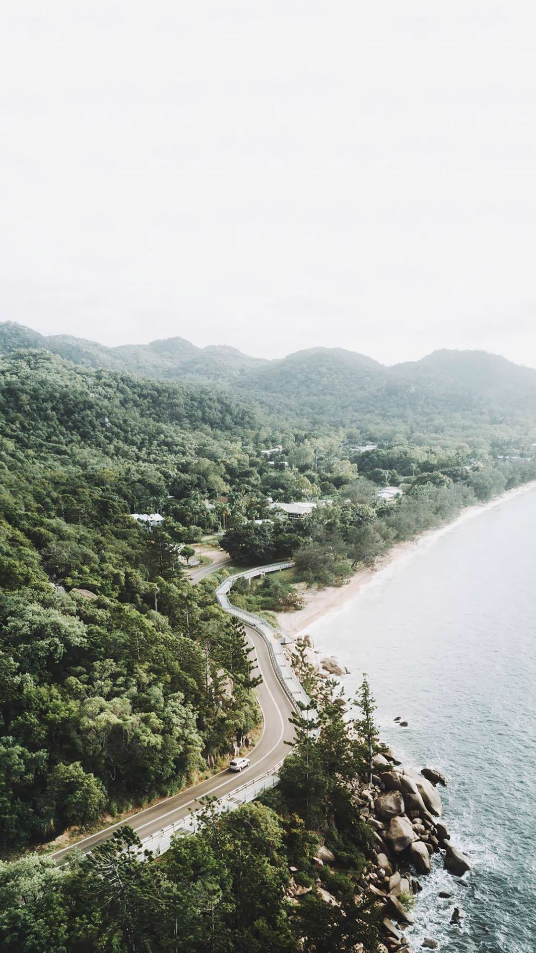 小清新海岸线风景高清手机壁纸