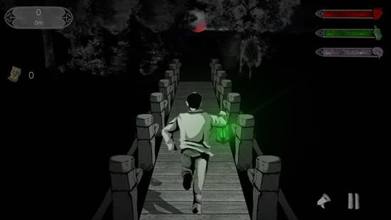 他的逃跑