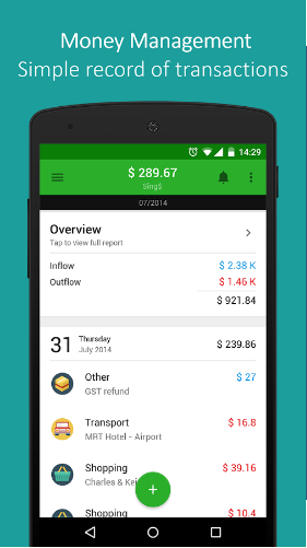 费用管理:Money Lover