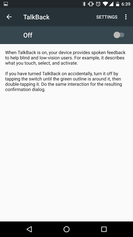 Google话语提示:Google Talkback