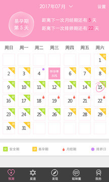 安全期计算器